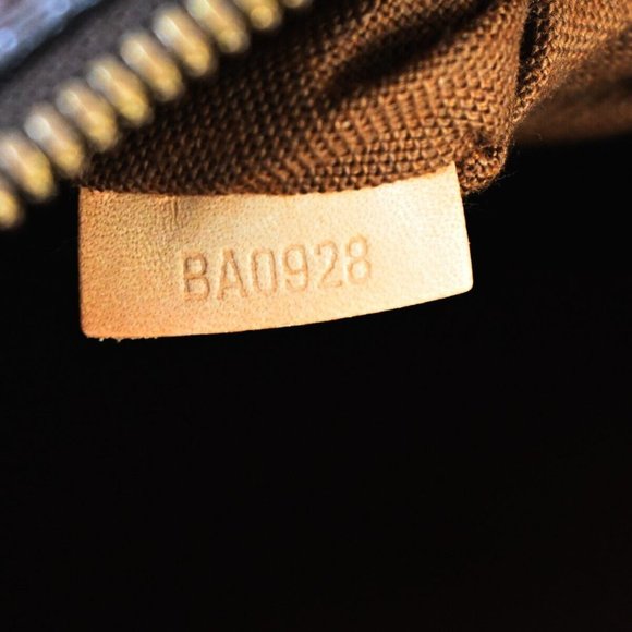 LOUIS VUITTON LV Logo Alma Hand Bag Monogram Leather Brown France M51130 88BX884 - Picture 13 of 15